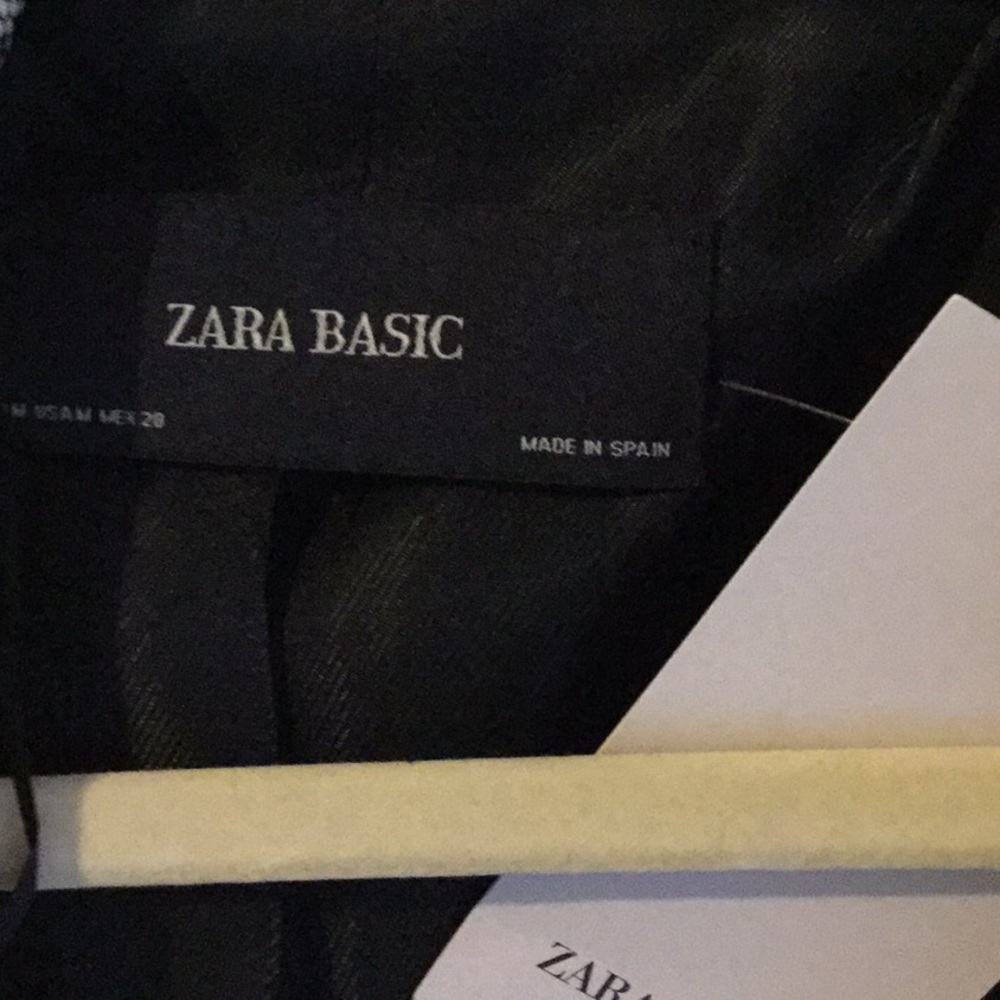 Z A R A Snakeskin Print One Button Blazer - Picture 5 of 6